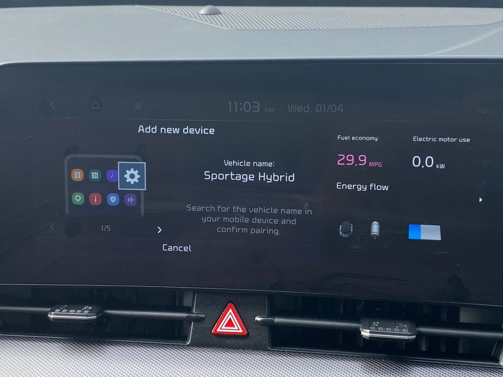 USED 2025 75 KIA SPORTAGE 1.6 h T-GDi 3 SUV 5dr Petrol Hybrid Auto Euro 6 (s/s) (207 bhp) CARPLAY+CAMERA+SAT NAV+CRUISE