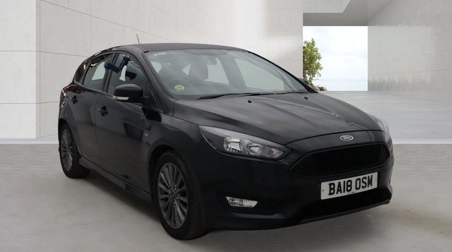 FORD FOCUS 1.0T ECOBOOST ST LINE HATCHBACK 5 DOOR PETROL MANUAL BLACK EURO 6...