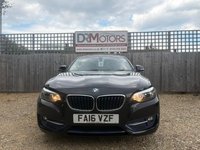 USED 2016 16 BMW 2 SERIES 2.0 218d Sport Coupe 2dr Diesel Manual Euro 6 (s/s) (150 ps) ** WE OFFER FINANCE ON THIS CAR **