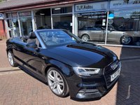 USED 2016 66 AUDI A3 CABRIOLET 1.4 TFSI CoD S line Convertible 2dr Petrol S Tronic Euro 6 (s/s) (150 ps) Free MOT for Life