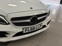 USED 2018 68 MERCEDES-BENZ C-CLASS 2.0 C220d AMG Line (Premium Plus) Cabriolet 2dr Diesel G-Tronic+ Euro 6 (s/s) (194 ps) STUNNING WHITE, AMG, PREMIUM PLUS