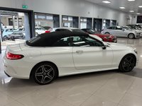 USED 2018 68 MERCEDES-BENZ C-CLASS 2.0 C220d AMG Line (Premium Plus) Cabriolet 2dr Diesel G-Tronic+ Euro 6 (s/s) (194 ps) STUNNING WHITE, AMG, PREMIUM PLUS