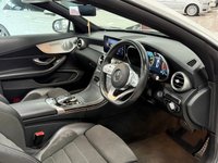 USED 2018 68 MERCEDES-BENZ C-CLASS 2.0 C220d AMG Line (Premium Plus) Cabriolet 2dr Diesel G-Tronic+ Euro 6 (s/s) (194 ps) STUNNING WHITE, AMG, PREMIUM PLUS