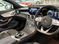 USED 2018 68 MERCEDES-BENZ C-CLASS 2.0 C220d AMG Line (Premium Plus) Cabriolet 2dr Diesel G-Tronic+ Euro 6 (s/s) (194 ps) STUNNING WHITE, AMG, PREMIUM PLUS