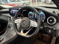 USED 2018 68 MERCEDES-BENZ C-CLASS 2.0 C220d AMG Line (Premium Plus) Cabriolet 2dr Diesel G-Tronic+ Euro 6 (s/s) (194 ps) STUNNING WHITE, AMG, PREMIUM PLUS