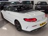USED 2018 68 MERCEDES-BENZ C-CLASS 2.0 C220d AMG Line (Premium Plus) Cabriolet 2dr Diesel G-Tronic+ Euro 6 (s/s) (194 ps) STUNNING WHITE, AMG, PREMIUM PLUS