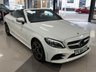 USED 2018 68 MERCEDES-BENZ C-CLASS 2.0 C220d AMG Line (Premium Plus) Cabriolet 2dr Diesel G-Tronic+ Euro 6 (s/s) (194 ps) STUNNING WHITE, AMG, PREMIUM PLUS