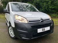 USED 2016 66 CITROEN BERLINGO 1.6 BlueHDi 625 Enterprise Panel Van 5dr Diesel Manual L1 (112 g/km,75 bhp ONLY 1 CLEANING COMPANY OWNER WITH FULLY DOCUMENTED SERVICE HISTORY//AIR CON//REAR PARK SENSORS//BLUETOOTH// WELL KEPT VAN//CAMBELT/WATERPUMP RENEWED,,,FULLY DOCUMENTED SERVICE HISTORY////ULEZ COMPLIANT 75 bhp ONLY 1 CLEANING COMPANY OWNER WITH FULLY DOCUMENTED SERVICE HISTORY//AIR CON//REAR PARK SENSORS//BLUETOOTH// WELL KEPT VAN//CAMBELT/WATERPUMP RENEWED,,,FULLY DOCUMENTED SERVICE HISTORY////ULEZ COMPLIANT