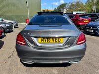 USED 2018 18 MERCEDES-BENZ C-CLASS 2.1 C220d Sport (Premium) Saloon 4dr Diesel G-Tronic+ Euro 6 (s/s) (170 ps) 1 OWNER + PREMIUM PLUS + SUNROOF + HEATED LEATHER + AUTO