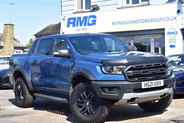 View our Ford Ranger  NO VAT WET BELT REPLACED 2.0 EcoBlue Raptor Pickup Double Cab 4dr Diesel Auto 4WD Euro 6 | REVERSE CAMERA | ELECTRIC HEATED SEATS | LANE ASSIST | APPLE CARPLAY |  RAPTOR BUCKET SEATS 