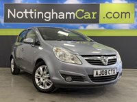USED 2008 08 VAUXHALL CORSA 1.4i 16v Design Hatchback 5dr Petrol Automatic (a/c) (158 g/km, 89 bhp) 