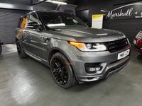 USED 2016 16 LAND ROVER RANGE ROVER SPORT 5.0 V8 Autobiography Dynamic SUV 5dr Petrol Auto 4WD Euro 6 (s/s) (510 ps) 7 SEATS 2016 RANGEROVER SPORT AUTOBIOGRAPHY DYNAMIC 5.0 SUPERCHARGED V8 510 PS 7 SEATS - 8 SERVICES TO 83K - CORRIS GREY - BLACK PACK - GLASS APNROOF - ELECTRIC DEPLOY SIDE STEPS - POWERBOOT - CONTRAST BLACK ROOF