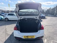 USED 2018 67 BMW 1 SERIES White 1.5 116d M Sport Shadow Edition, 40,000 miles, ULEZ compliant, 6-speed manual, 18in alloys, Sat Nav, A/C, Cruise, DAB, HK audio, rear sensors. This 2018 BMW 1 Series 116d M Sport Shadow Edition boasts exceptionally low mileage for its age, having covered just 40,000 miles, and has been cared for by only two owners.  This Euro 6 compliant 1.5L diesel model comes with a 12 month MOT provided on purchase, ensuring peace of mind.  It features automatic single zone climate control, a rain sensor that activates headlights automatically, and rear parking distance control for added convenience.  Enjoy seamless connectivity with Bluetooth hands