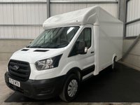 USED 2022 72 FORD TRANSIT 350 LOW LOADER LUTON 2.0 ECOBLUE 130PS FWD LEADER - NO VAT 