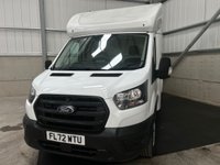 USED 2022 72 FORD TRANSIT 350 LOW LOADER LUTON 2.0 ECOBLUE 130PS FWD LEADER - NO VAT 