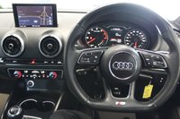 USED 2019 69 AUDI A3 1.0 TFSI 30 S line Saloon 4dr Petrol Manual Euro 6 (s/s) (116 ps) ***SATNAV & CRUISE CONTROL***BLUETOOTH & DAB RADIO***CLIMATE CONTROL HALF LEATHER & LED AUTO HEADLIGHTS***AUDI DRIVE SELECT***AUDI SERVICE HISTORY***