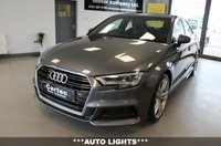 USED 2019 69 AUDI A3 1.0 TFSI 30 S line Saloon 4dr Petrol Manual Euro 6 (s/s) (116 ps) ***SATNAV & CRUISE CONTROL***BLUETOOTH & DAB RADIO***CLIMATE CONTROL HALF LEATHER & LED AUTO HEADLIGHTS***AUDI DRIVE SELECT***AUDI SERVICE HISTORY***