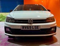 USED 2019 69 VOLKSWAGEN POLO 1.0 TSI GPF R-Line Hatchback 5dr Petrol Manual Euro 6 (s/s) (115 ps) 17" Alloys (&pound;450). Pure White.