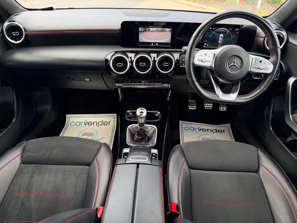 USED 2019 19 MERCEDES-BENZ A-CLASS 1.3 A200 AMG Line Hatchback 5dr Petrol Manual Euro 6 (s/s) (163 ps) 5 Services|Camera|NaV|Cruise|Half Leather Seats|Lane Assist|
