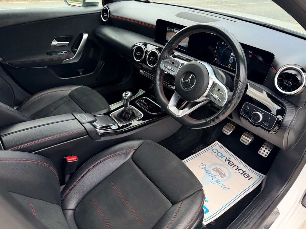 USED 2019 19 MERCEDES-BENZ A-CLASS 1.3 A200 AMG Line Hatchback 5dr Petrol Manual Euro 6 (s/s) (163 ps) 5 Services|Camera|NaV|Cruise|Half Leather Seats|Lane Assist|