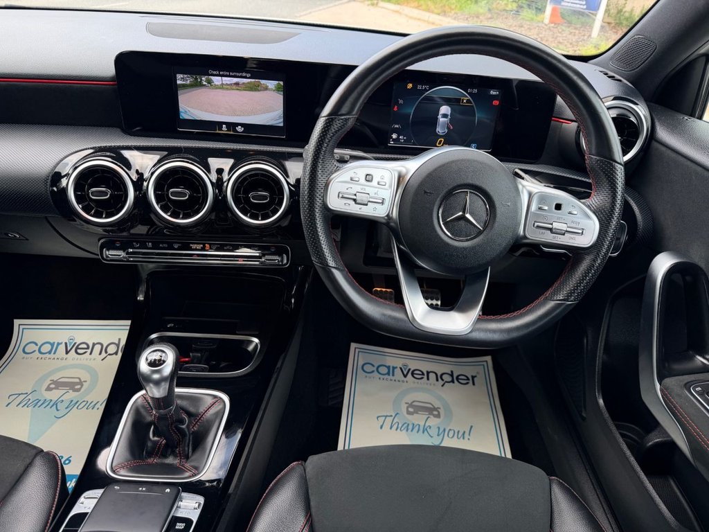 USED 2019 19 MERCEDES-BENZ A-CLASS 1.3 A200 AMG Line Hatchback 5dr Petrol Manual Euro 6 (s/s) (163 ps) 5 Services|Camera|NaV|Cruise|Half Leather Seats|Lane Assist|
