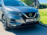 USED 2018 68 NISSAN QASHQAI 1.3 DIG-T Tekna SUV 5dr Petrol Manual Euro 6 (s/s) (140 ps) LOW MILES+LEATHER+PANROOF+ULEZ