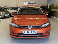 USED 2018 67 VOLKSWAGEN POLO 1.0 TSI SE Hatchback 5 Door Petrol Manual Orange Euro 6 1 Former Keeper AUTO LIGHTS+DUAL USB+ISOFIX