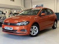 USED 2018 67 VOLKSWAGEN POLO 1.0 TSI SE Hatchback 5 Door Petrol Manual Orange Euro 6 1 Former Keeper AUTO LIGHTS+DUAL USB+ISOFIX