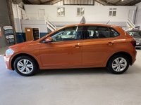 USED 2018 67 VOLKSWAGEN POLO 1.0 TSI SE Hatchback 5 Door Petrol Manual Orange Euro 6 1 Former Keeper AUTO LIGHTS+DUAL USB+ISOFIX