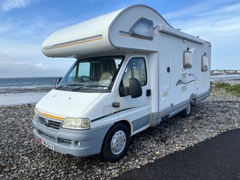 2003 SWIFT SUNTOR 630L - 6 berth family motorhome featuring over the cab double bed, spacious dining area which easily converts into double bed, galley kitchen  &pound;19995.00
