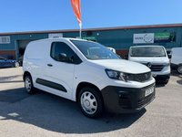 USED 2021 21 PEUGEOT PARTNER 1.5 BlueHDi 1000 Professional Standard Panel Van 5dr Diesel Manual SWB Euro 6 (s/s) (100 bhp) 2021(21 Plate) Peugeot Partner Professional One Owner and Full Service History