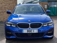 USED 2019 19 BMW 3 SERIES 2.0 320d M Sport Saloon 4 Door Portimao Blue Diesel Manual Euro 6 (s/s) (190 ps) Beautiful BMW 320d MSport with Huge Spec inc SAT NAV Bluetooth ApplePlay Head-Up Display Heated Oyster Leather Seats