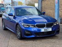 USED 2019 19 BMW 3 SERIES 2.0 320d M Sport Saloon 4 Door Portimao Blue Diesel Manual Euro 6 (s/s) (190 ps) Beautiful BMW 320d MSport with Huge Spec inc SAT NAV Bluetooth ApplePlay Head-Up Display Heated Oyster Leather Seats