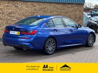 USED 2019 19 BMW 3 SERIES 2.0 320d M Sport Saloon 4 Door Portimao Blue Diesel Manual Euro 6 (s/s) (190 ps) Beautiful BMW 320d MSport with Huge Spec inc SAT NAV Bluetooth ApplePlay Head-Up Display Heated Oyster Leather Seats