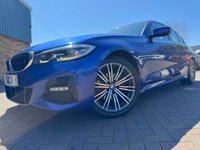 USED 2019 19 BMW 3 SERIES 2.0 320d M Sport Saloon 4 Door Portimao Blue Diesel Manual Euro 6 (s/s) (190 ps) Beautiful BMW 320d MSport with Huge Spec inc SAT NAV Bluetooth ApplePlay Head-Up Display Heated Oyster Leather Seats