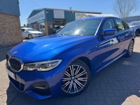 USED 2019 19 BMW 3 SERIES 2.0 320d M Sport Saloon 4 Door Portimao Blue Diesel Manual Euro 6 (s/s) (190 ps) Beautiful BMW 320d MSport with Huge Spec inc SAT NAV Bluetooth ApplePlay Head-Up Display Heated Oyster Leather Seats