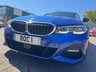 USED 2019 19 BMW 3 SERIES 2.0 320d M Sport Saloon 4 Door Portimao Blue Diesel Manual Euro 6 (s/s) (190 ps) Beautiful BMW 320d MSport with Huge Spec inc SAT NAV Bluetooth ApplePlay Head-Up Display Heated Oyster Leather Seats