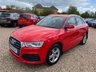USED 2017 67 AUDI Q3 1.4 TFSI CoD Sport SUV 5dr Petrol Manual Euro 6 (s/s) (150 ps) LONG MOT UNITL 15.04.2027+JUST SERVICED+SATELLITE NAVIGATION SYSTEM+DAB DIGITAL RADIO-BLUETOOTH INTERFACE+DUAL ZONE CLIMATE CONTROL AIR-CONDITIONING+LIGHT AND RAIN SENSORS+PARKING ASSISTANCE+'MISANO RED' PAINT+17 INCH ALLOY WHEELS.