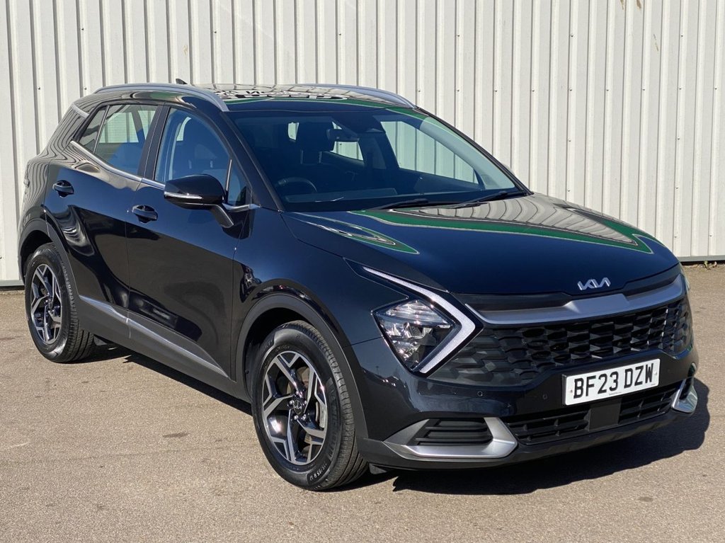 USED 2023 23 KIA SPORTAGE 1.6 T-GDi 2 SUV 5dr Petrol Manual Euro 6 (s/s) (148 bhp) 1 OWNER+PHANTOM BLACK