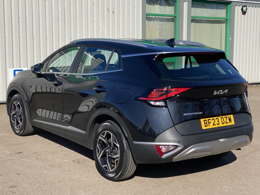USED 2023 23 KIA SPORTAGE 1.6 T-GDi 2 SUV 5dr Petrol Manual Euro 6 (s/s) (148 bhp) 1 OWNER+PHANTOM BLACK
