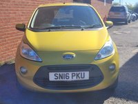 USED 2016 16 FORD KA 1.2 Zetec Hatchback 3dr Petrol Manual Euro 5 (s/s) (69 ps) 