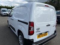 USED 2022 72 TOYOTA PROACE CITY 1.5 BlueHDi Icon Short Panel Van 5dr Diesel Manual SWB Euro 6 (s/s) (100 bhp) 1 OWNER ONLY 30K AIR CON REVERSE CAMERA 6 SPEED COMES WITH 1 YEARS MOT AND SERVICE