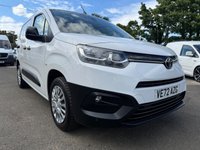USED 2022 72 TOYOTA PROACE CITY 1.5 BlueHDi Icon Short Panel Van 5dr Diesel Manual SWB Euro 6 (s/s) (100 bhp) 1 OWNER ONLY 30K AIR CON REVERSE CAMERA 6 SPEED COMES WITH 1 YEARS MOT AND SERVICE