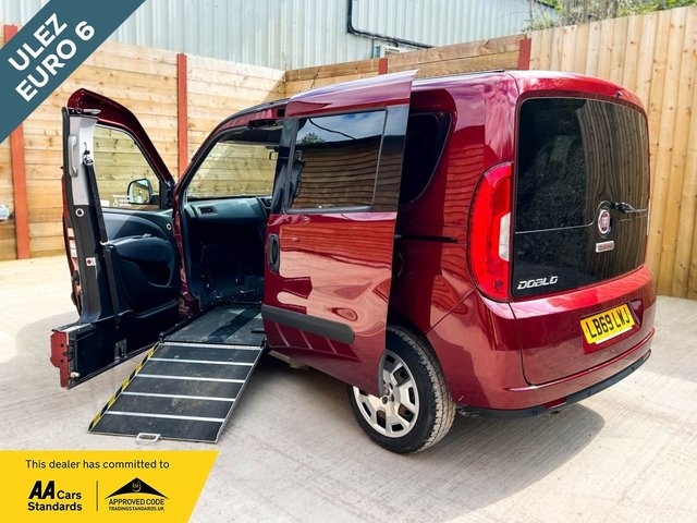 View our Fiat Doblo 4 Seat Side Entry Wheelchair Accessible Disabled Access Vehicle WAV