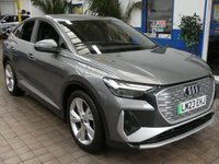 USED 2023 23 AUDI Q4 E-TRON 40 S line Sportback 5dr Electric Auto 82kWh (204 ps) STUNNING EXAMPLE SAT NAV PART LEATHER HEATED SEATS CRUISE CONTROL PARKING SENSORS 1 OWNER WARRANTY