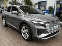 USED 2023 23 AUDI Q4 E-TRON 40 S line Sportback 5dr Electric Auto 82kWh (204 ps) STUNNING EXAMPLE SAT NAV PART LEATHER HEATED SEATS CRUISE CONTROL PARKING SENSORS 1 OWNER WARRANTY