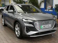 USED 2023 23 AUDI Q4 E-TRON 40 S line Sportback 5dr Electric Auto 82kWh (204 ps) STUNNING EXAMPLE SAT NAV PART LEATHER HEATED SEATS CRUISE CONTROL PARKING SENSORS 1 OWNER WARRANTY