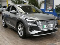 USED 2023 23 AUDI Q4 E-TRON 40 S line Sportback 5dr Electric Auto 82kWh (204 ps) STUNNING EXAMPLE SAT NAV PART LEATHER HEATED SEATS CRUISE CONTROL PARKING SENSORS 1 OWNER WARRANTY