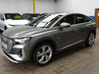 USED 2023 23 AUDI Q4 E-TRON 40 S line Sportback 5dr Electric Auto 82kWh (204 ps) STUNNING EXAMPLE SAT NAV PART LEATHER HEATED SEATS CRUISE CONTROL PARKING SENSORS 1 OWNER WARRANTY