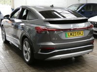 USED 2023 23 AUDI Q4 E-TRON 40 S line Sportback 5dr Electric Auto 82kWh (204 ps) STUNNING EXAMPLE SAT NAV PART LEATHER HEATED SEATS CRUISE CONTROL PARKING SENSORS 1 OWNER WARRANTY